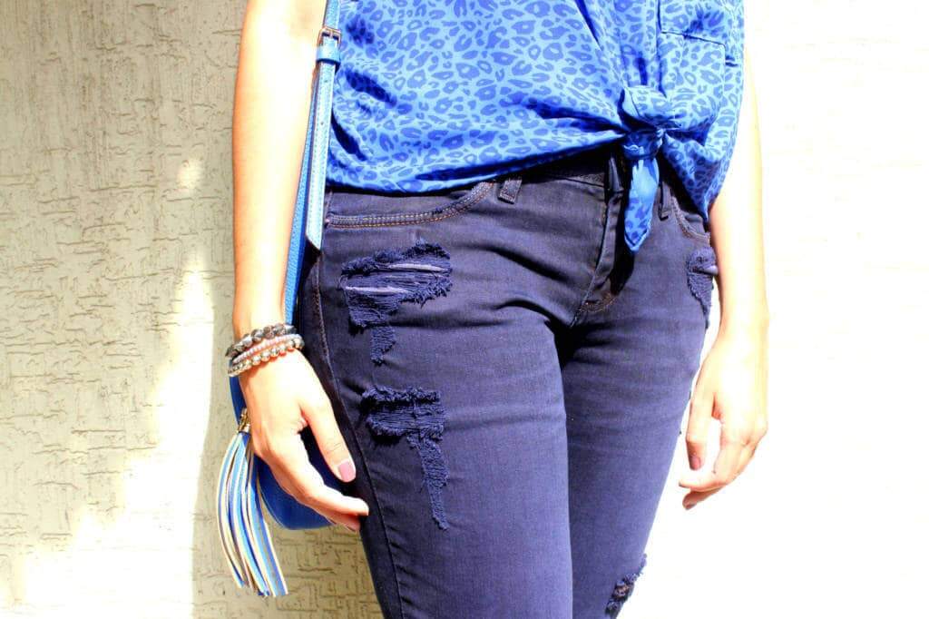 Calça depois do tingimeto na Restaura Jeans_look com Juliana Sena do blog el ropero