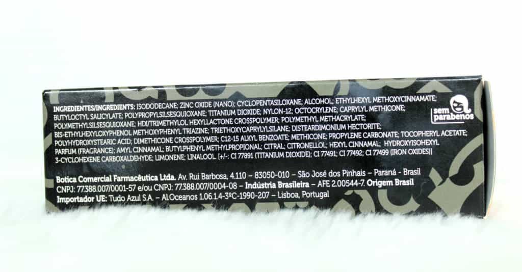 foto mostrando todos os componentes do produto descritos na embalagem